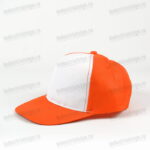 Sapca orange-alb 012137 lateral