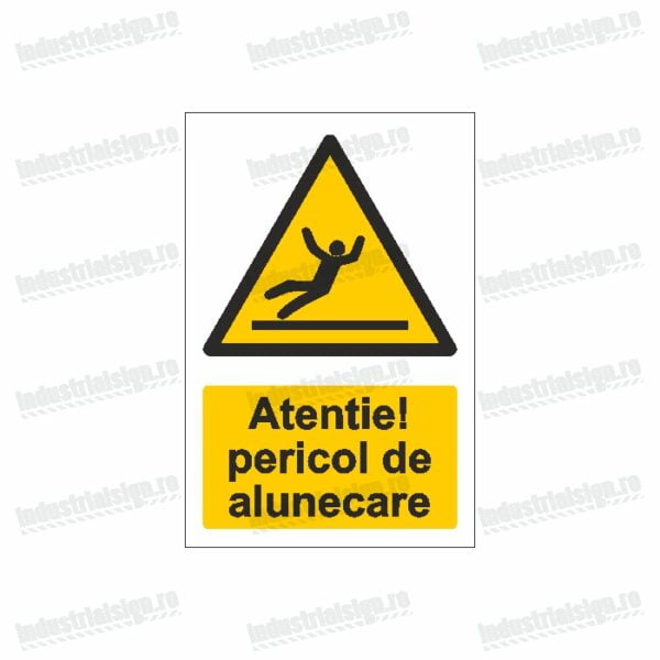 semn atentie pericol de alunecare