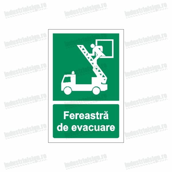 fereastra de evacuare