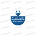 semn protectia capului obligatorie dincolo de acest punct