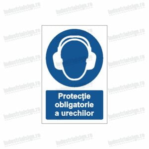 semn protectie obligatorie a urechilor