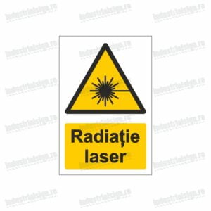 semn radiatie laser